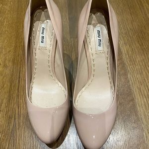 MIU MIU BEIGE HEELS